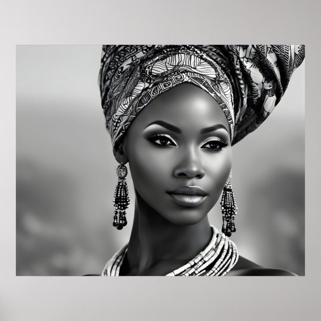 Beautiful African woman Poster (Front)