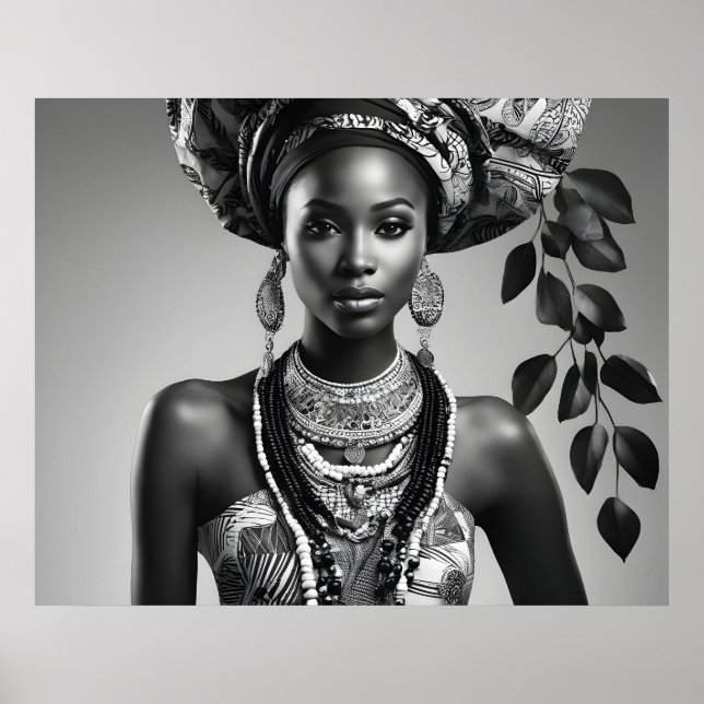 Beautiful African woman Poster (Front)