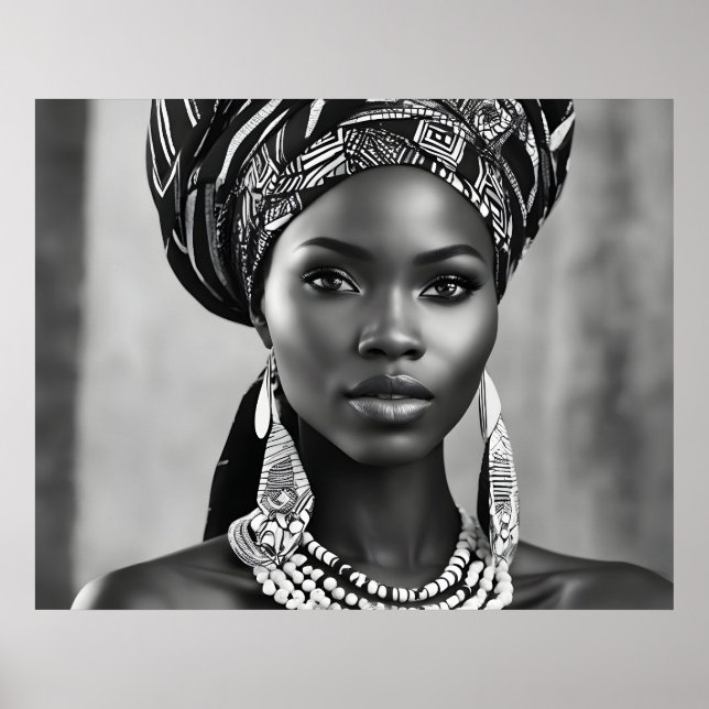 Beautiful African woman Poster (Front)
