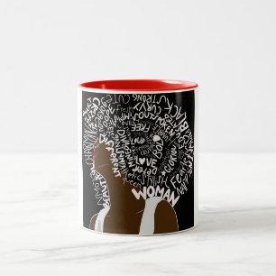 Beautiful Afro Two-Tone Coffee Mug