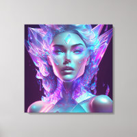 Beautiful Ai Art Pretty Icy Glass like Woman