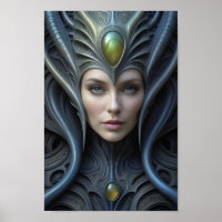 Beautiful Alien Woman - 007 - Fantasy Art