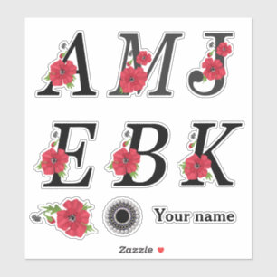 Beautiful alphabet letters for monograms
