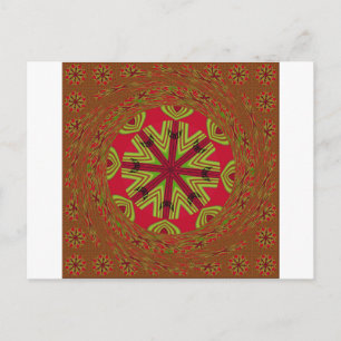 Beautiful Amazing Africa can Traditional Design Postcard