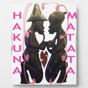 Beautiful  Amazing African Couple: A Romantic Art Plaque
