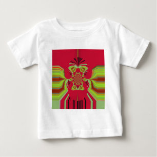 Beautiful Amazing African Red yellow Motif Pattern Baby T-Shirt
