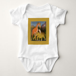 Beautiful Amazing African wild animal safari colou Baby Bodysuit