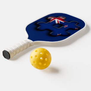 Beautiful amazing Australian Hashtag Flag Colours Pickleball Paddle
