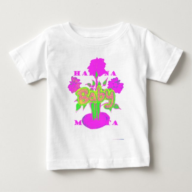 Beautiful Amazing Baby Pink Inspirational Floral  Baby T-Shirt (Front)