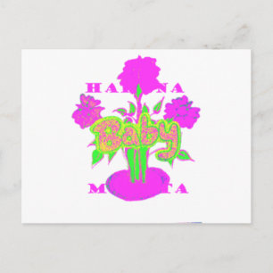 Beautiful Amazing Baby Pink Inspirational Floral Postcard