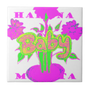 Beautiful Amazing Baby Pink Inspirational Floral  Tile