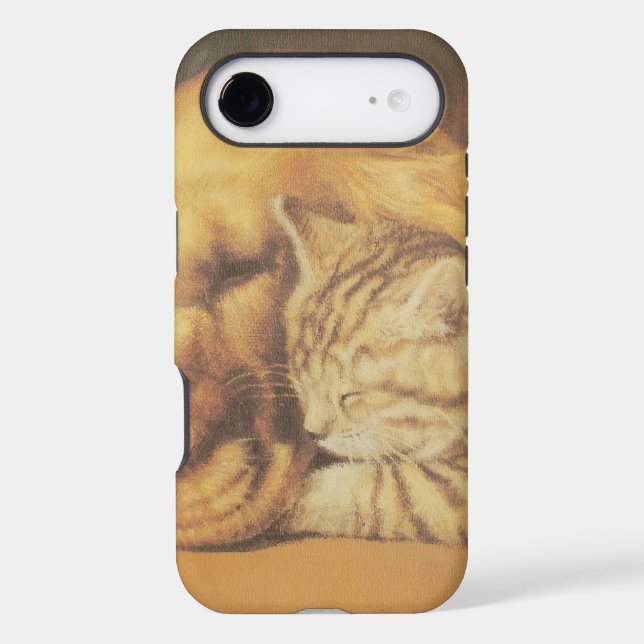 Beautiful Amazing Cat and Dog Cuddling Art Print (Back)