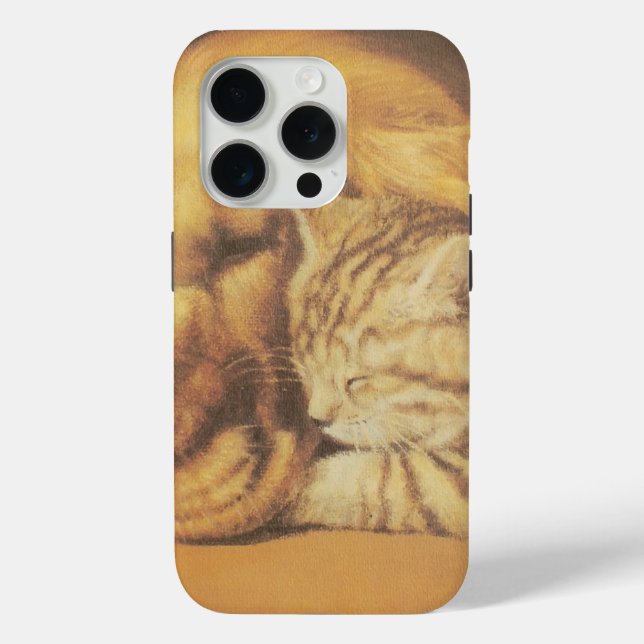 Beautiful Amazing Cat and Dog Cuddling Art Print Case-Mate iPhone Case (Back)