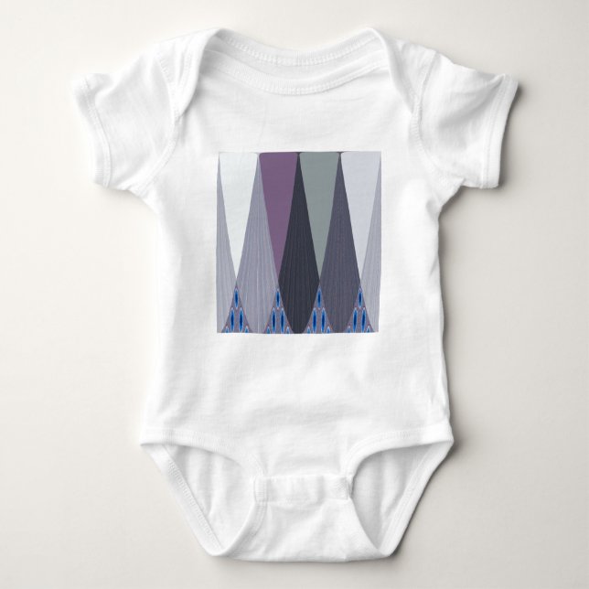 Beautiful Amazing Chevron Design Art Print Baby Bodysuit (Front)
