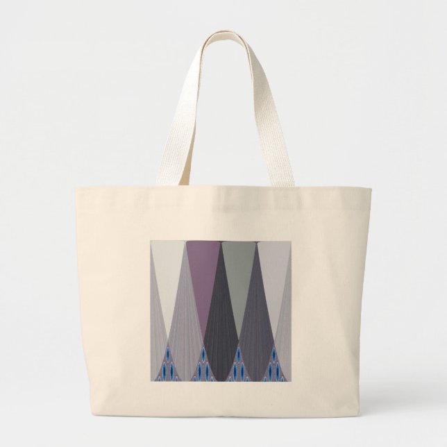 Beautiful Amazing Chevron Design Art Print Large Tote Bag (Front)