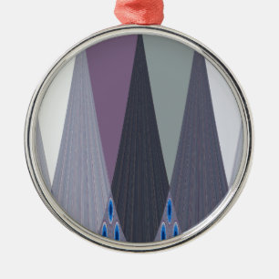 Beautiful Amazing Chevron Design Art Print Metal Tree Decoration