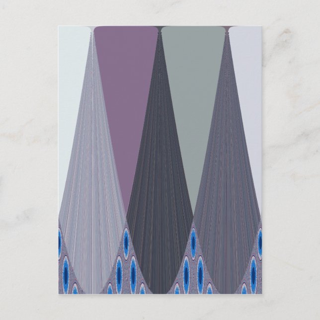 Beautiful Amazing Chevron Design Art Print Postcard (Front)