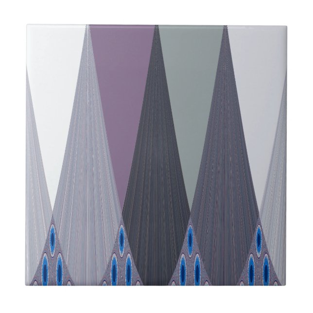 Beautiful Amazing Chevron Design Art Print Tile (Front)