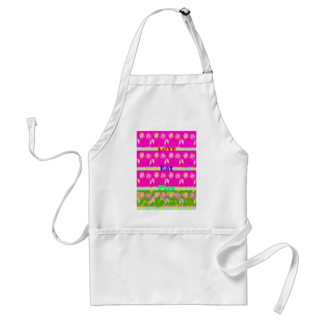 Beautiful amazing colourful Flora text quote desig Standard Apron (Front)