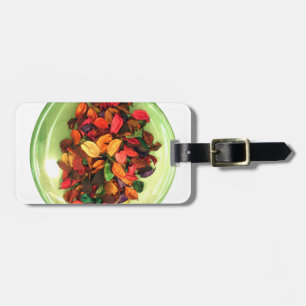 Beautiful amazing colourful rose design luggage tag