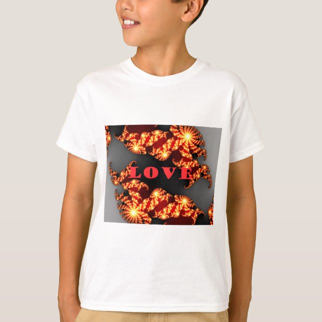 Beautiful amazing  colourful  universe Love text  T-Shirt (Front)
