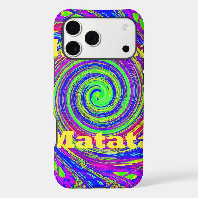 Beautiful Amazing Colourful  Whirl Vector Geometri (Back)