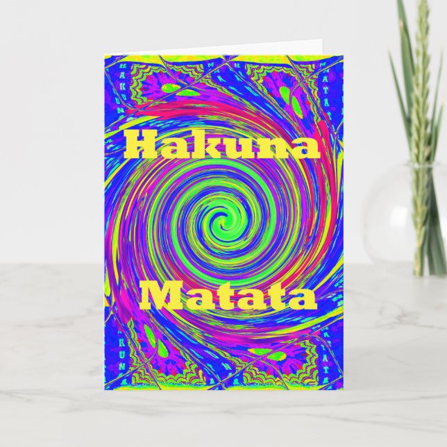 Beautiful Amazing Colourful  Whirl Vector Geometri Card (Front)