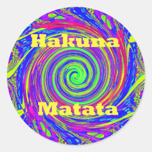Beautiful Amazing Colourful  Whirl Vector Geometri Classic Round Sticker