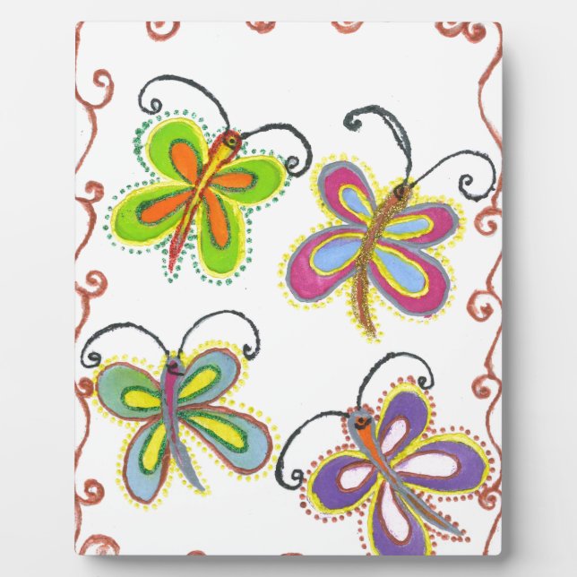 Beautiful amazing Cute Butterfly Art: Perfect Gift Plaque (Front)