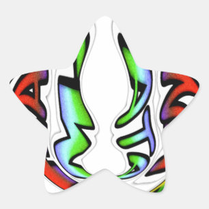 Beautiful Amazing Design Have a Nice Day Colourful Star Sticker