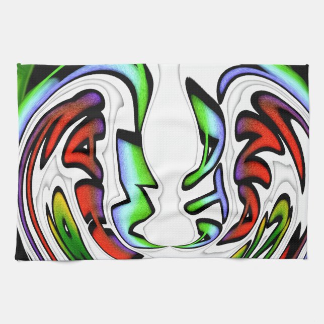 Beautiful Amazing Design Have a Nice Day Colourful Tea Towel (Horizontal)