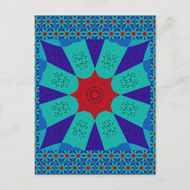 Beautiful Amazing Egyptian  Feminine Design Colour Postcard (Front)