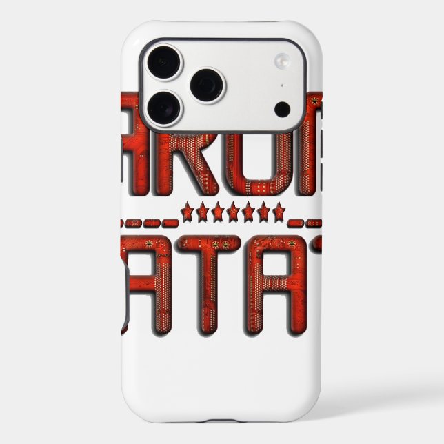 Beautiful Amazing Embossed Red Hakuna Matata Text  (Back)