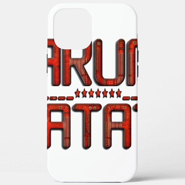 Beautiful Amazing Embossed Red Hakuna Matata Text  Case-Mate iPhone Case (Back)