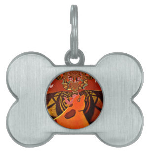 Beautiful Amazing Giraffe  love safari animals  Pet Tag
