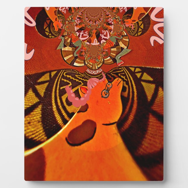 Beautiful Amazing Giraffe  love safari animals  Plaque (Front)