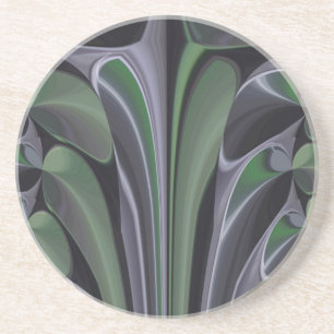 Beautiful Amazing Green Aurora Texture Art Design Coaster