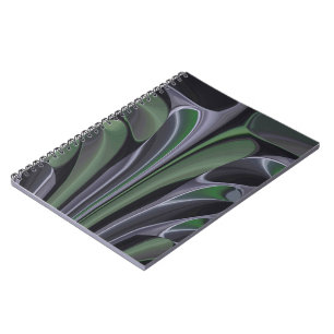 Beautiful Amazing Green Aurora Texture Art Design Notebook