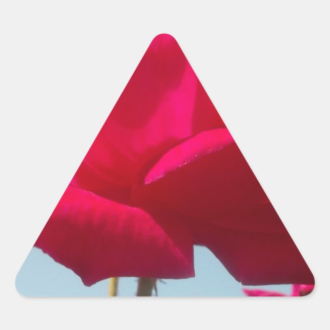 Beautiful Amazing Hakuna Matata Rose For the Bride Triangle Sticker (Front)