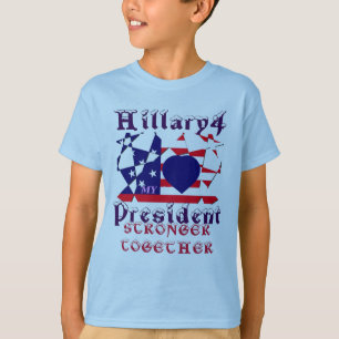 Beautiful amazing I love Hillary for USA President T-Shirt