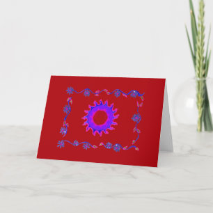 Beautiful amazing India Motif Mendi Art Design Card