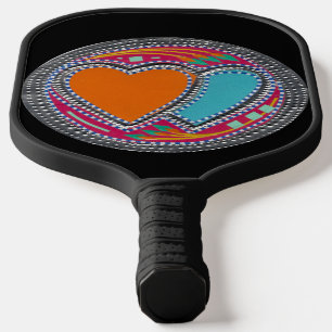 Beautiful amazing Love all to save all hearts Pickleball Paddle