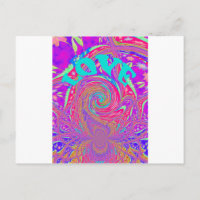Beautiful Amazing Love Whirl Text Art Print Design