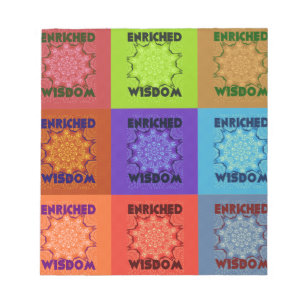 Beautiful Amazing  Lovely Pop Art Print: Enriched  Notepad