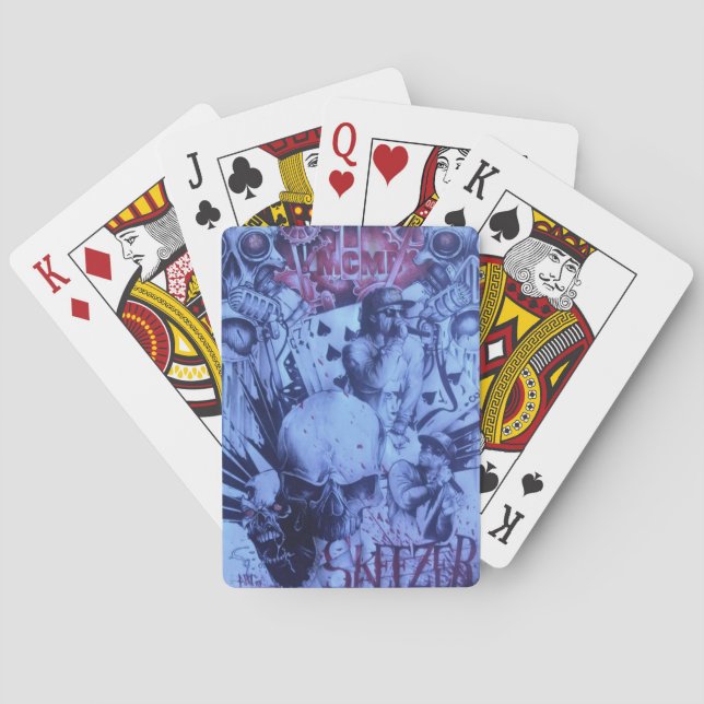 Beautiful amazing online Skeezers artistic product Playing Cards (Back)