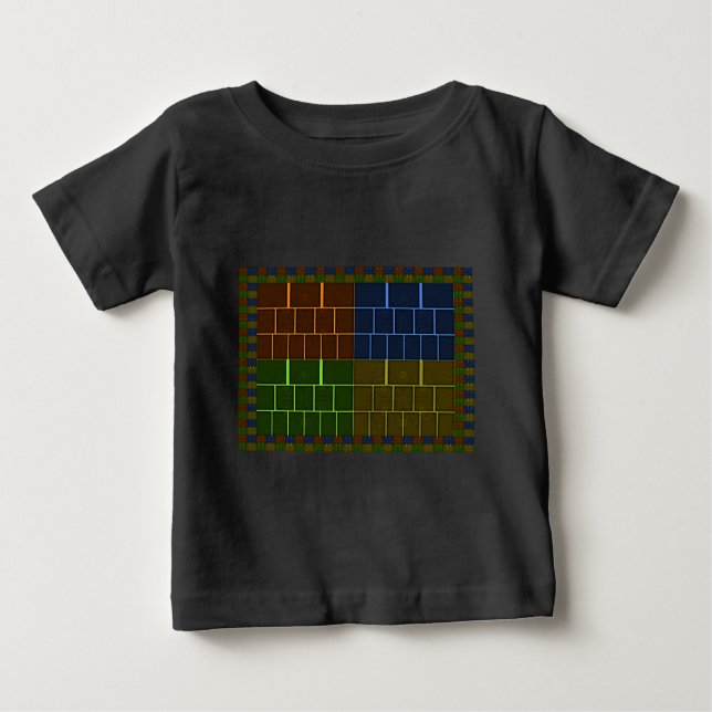 Beautiful Amazing Rainbow Colour Geometrical Desig Baby T-Shirt (Front)