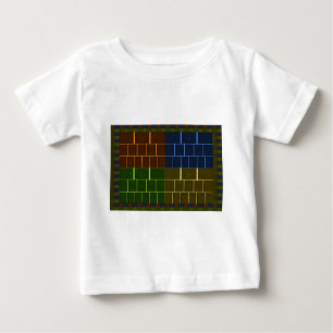 Beautiful Amazing Rainbow Colour Geometrical Desig Baby T-Shirt