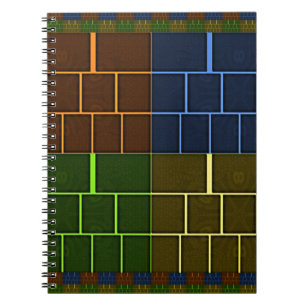 Beautiful Amazing Rainbow Colour Geometrical Desig Spiral Notebook