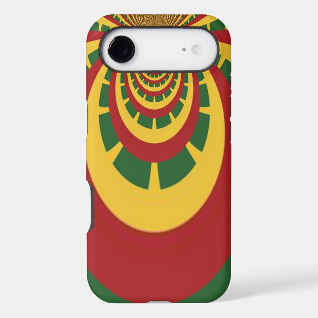 Beautiful Amazing Rasta Colours Art Print (Back)