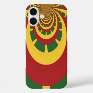 Beautiful Amazing Rasta Colours Art Print iPhone 16 Plus Case